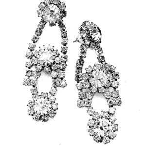 Vintage rhinestone earrings